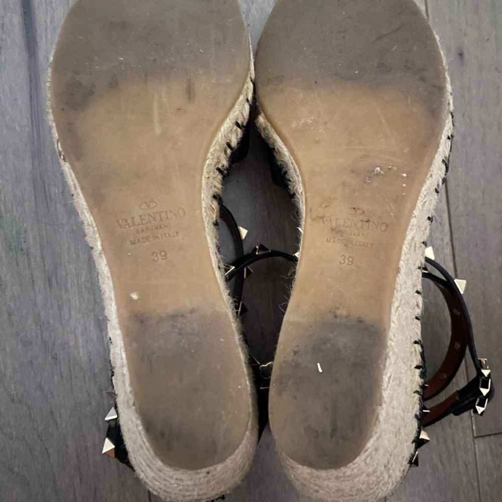 Valentino Rockstud Espadrilles Black - Picture 7 of 7
